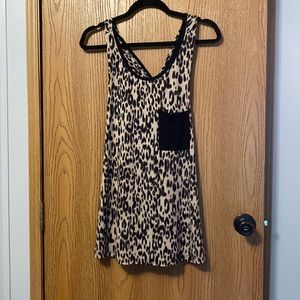 Cheetah Print Criss Cross Back Tank - NWOT